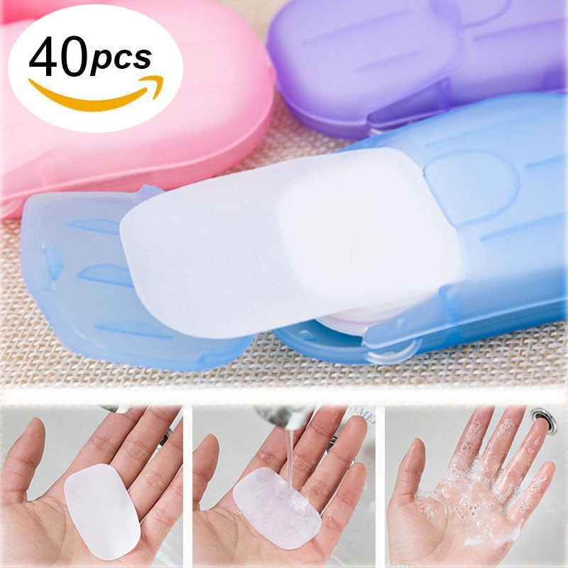 40PCS  Soap Paper  Cleaning Hand